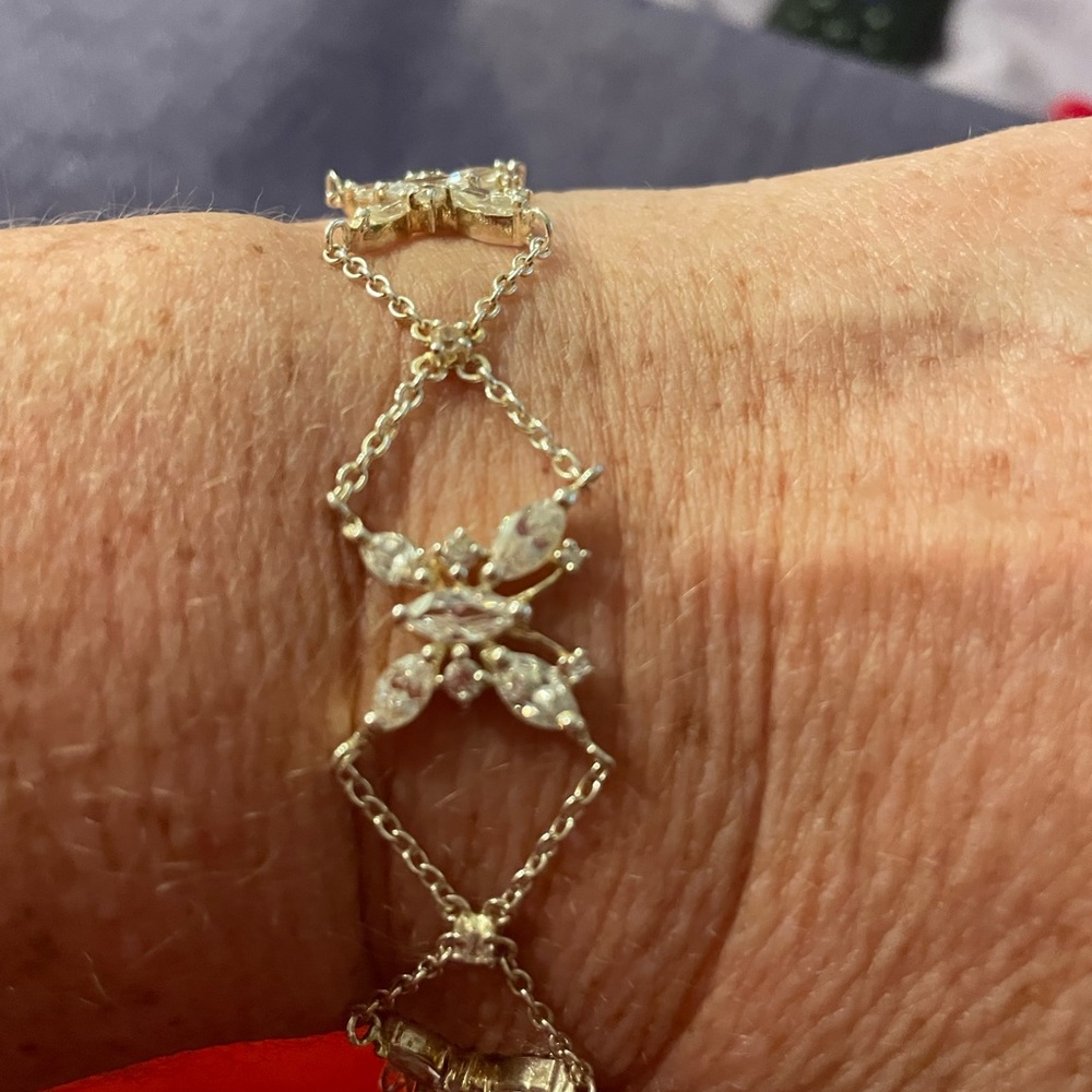 SO SORRY- SOLD Stunning  LENOX set!  Butterfly Sterling 925 watch and bracelet! - Picture 4 of 4